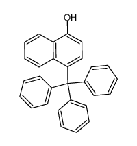 Triphenyl-(4-oxy-naphthyl-(1))-methan结构式