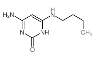 4-amino-6-butylamino-3H-pyrimidin-2-one结构式