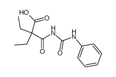 2,2-diethyl-N-phenylcarbamoyl-malonamic acid Structure