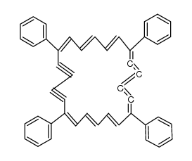 1,6,12,17-Tetraphenyl-2,4,13,15-tetrakisdehydro[22]-annulen结构式