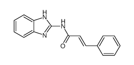 N-(1H-benzo[d]imidazol-2-yl)cinnamamide结构式