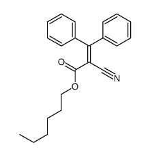 hexyl 2-cyano-3,3-diphenylprop-2-enoate结构式