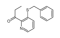 1-(3-benzylsulfanylpyridin-2-yl)propan-1-one Structure