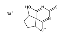 sodium,1,4-dimethyl-8-sulfanylidene-7-aza-9-azanidaspiro[4.5]decane-6,10-dione Structure