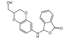 3-[[2-(hydroxymethyl)-2,3-dihydro-1,4-benzodioxin-6-yl]amino]-3H-2-benzofuran-1-one结构式