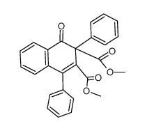 1-Oxo-2,4-diphenyl-1,2-dihydro-naphthalene-2,3-dicarboxylic acid dimethyl ester Structure