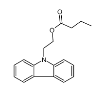 2-carbazol-9-ylethyl butanoate Structure