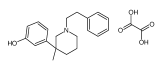 3-[3-methyl-1-(2-phenylethyl)piperidin-3-yl]phenol,oxalic acid结构式