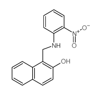 1-[[(2-nitrophenyl)amino]methyl]naphthalen-2-ol Structure