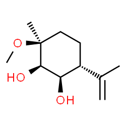 1,2-Cyclohexanediol,3-methoxy-3-methyl-6-(1-methylethenyl)-,(1R,2R,3S,6R)-rel-(9CI)结构式