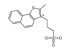 2-Methyl-3-(3-sulfonatopropyl)naphtho[2,1-d]thiazol-3-ium结构式