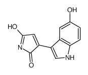 3-(5-hydroxy-1H-indol-3-yl)pyrrole-2,5-dione Structure