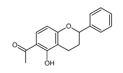 1-(5-hydroxy-2-phenyl-3,4-dihydro-2H-chromen-6-yl)ethanone Structure