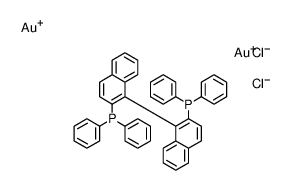 Dichloro[(±)BINAP]digold(I),97 Structure