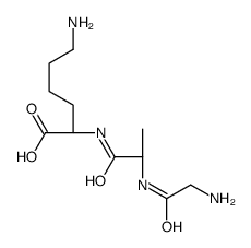 (2S)-6-amino-2-[[(2S)-2-[(2-aminoacetyl)amino]propanoyl]amino]hexanoic acid Structure