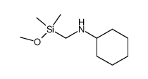 cyclohexylaminomethyldimethylmethoxysilane结构式