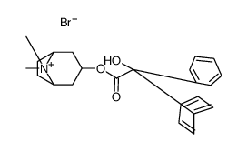 (8,8-dimethyl-8-azoniabicyclo[3.2.1]octan-3-yl) 2-hydroxy-2,2-diphenylacetate,bromide Structure