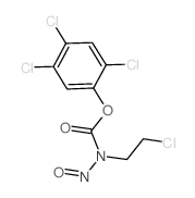 (2,4,5-trichlorophenyl) N-(2-chloroethyl)-N-nitroso-carbamate Structure