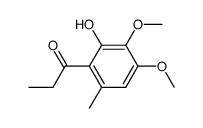 2-hydroxy-3,4-dimethoxy-6-methylpropiophenone结构式