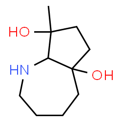 Cyclopent[b]azepine-5a,8(1H)-diol, octahydro-8-methyl- (9CI) Structure