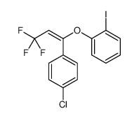 1-chloro-4-[3,3,3-trifluoro-1-(2-iodophenoxy)prop-1-enyl]benzene结构式