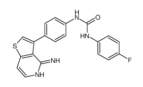 1-[4-(4-aminothieno[3,2-c]pyridin-3-yl)phenyl]-3-(4-fluorophenyl)urea Structure