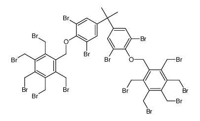 1,1'-isopropylidenebis[3,5-dibromo-4-[[pentakis(bromomethyl)phenyl]methoxy]benzene] structure