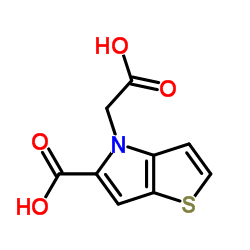 4-(Carboxymethyl)-4H-thieno[3,2-b]pyrrole-5-carboxylic acid结构式