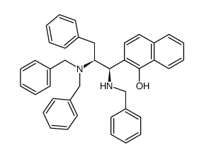 (1'R,2'S)-2-(1'-benzylamino-2'-dibenzylamino-3'-phenyl-propyl)-naphthalen-1-ol结构式