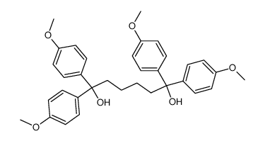 1,1,6,6-tetrakis-(4-methoxy-phenyl)-hexane-1,6-diol Structure