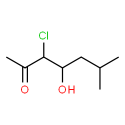 2-Heptanone,3-chloro-4-hydroxy-6-methyl-结构式