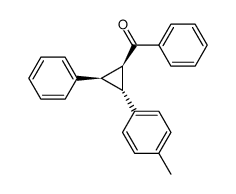 trans-2-(p-Methylphenyl)-cis-3-phenyl-1-benzoylcyclopropane结构式