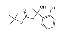 tert-butyl 3-hydroxy-3-(2-hydroxyphenyl)butyrate Structure