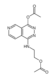 1-((2-acetoxyethyl)amino)pyrido[3,4-d]pyridazin-4-yl acetate Structure