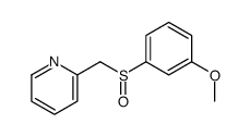 2-[(3-methoxyphenyl)sulfinylmethyl]pyridine结构式