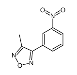 3-methyl-4-(3-nitrophenyl)-1,2,5-oxadiazole结构式