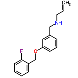 N-(3-((2-FLUOROBENZYL)OXY)BENZYL)PROP-2-EN-1-AMINE结构式