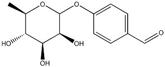 4-Hydroxybenzaldehyde rhamnoside Structure