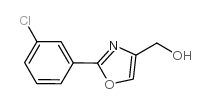 [2-(3-氯苯基)噁唑-4-基]甲醇结构式