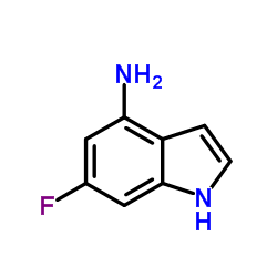 6-氟-1H-吲哚-4-胺结构式