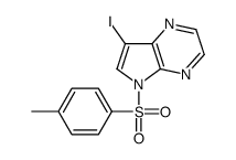 7-Iodo-5-[(4-Methylphenyl)sulfonyl]-5H-pyrrolo[2,3-b]pyrazine Structure