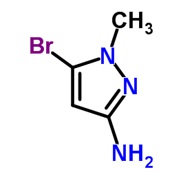 5-Bromo-1-methyl-1H-pyrazol-3-amine Structure