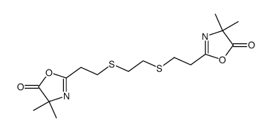 1,2-bis[2-(4,4-dimethyl-2-oxazolin-5-one-2-yl)ethylthio]ethane Structure