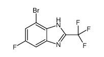 4-bromo-6-fluoro-2-(trifluoromethyl)-1H-benzimidazole Structure