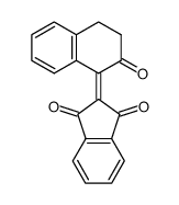 2-(2-Oxo-3,4-dihydro-2H-naphthalen-1-ylidene)-indan-1,3-dione结构式