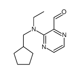 3-[cyclopentylmethyl(ethyl)amino]pyrazine-2-carbaldehyde Structure