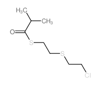 1-[2-(2-chloroethylsulfanyl)ethylsulfanyl]-2-methyl-propan-1-one structure