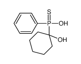 1-[hydroxy(phenyl)phosphinothioyl]cyclohexan-1-ol Structure