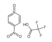 4-Nitro-pyridine 1-oxide; compound with trifluoro-acetic acid结构式