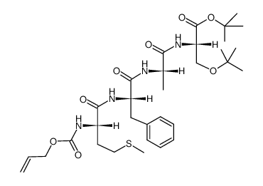 Aloc-Met-Phe-Ala-Ser(tBu)-OtBu Structure